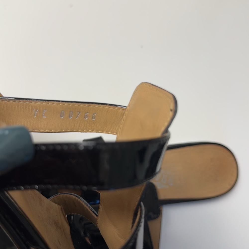 Salvatore Ferragamo Patent Leather Slides - Picture 13 of 14